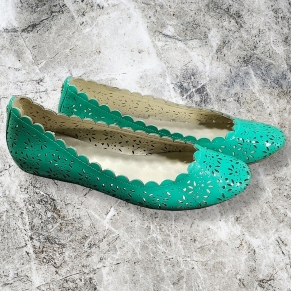 Coach Cutout Pattern Flats